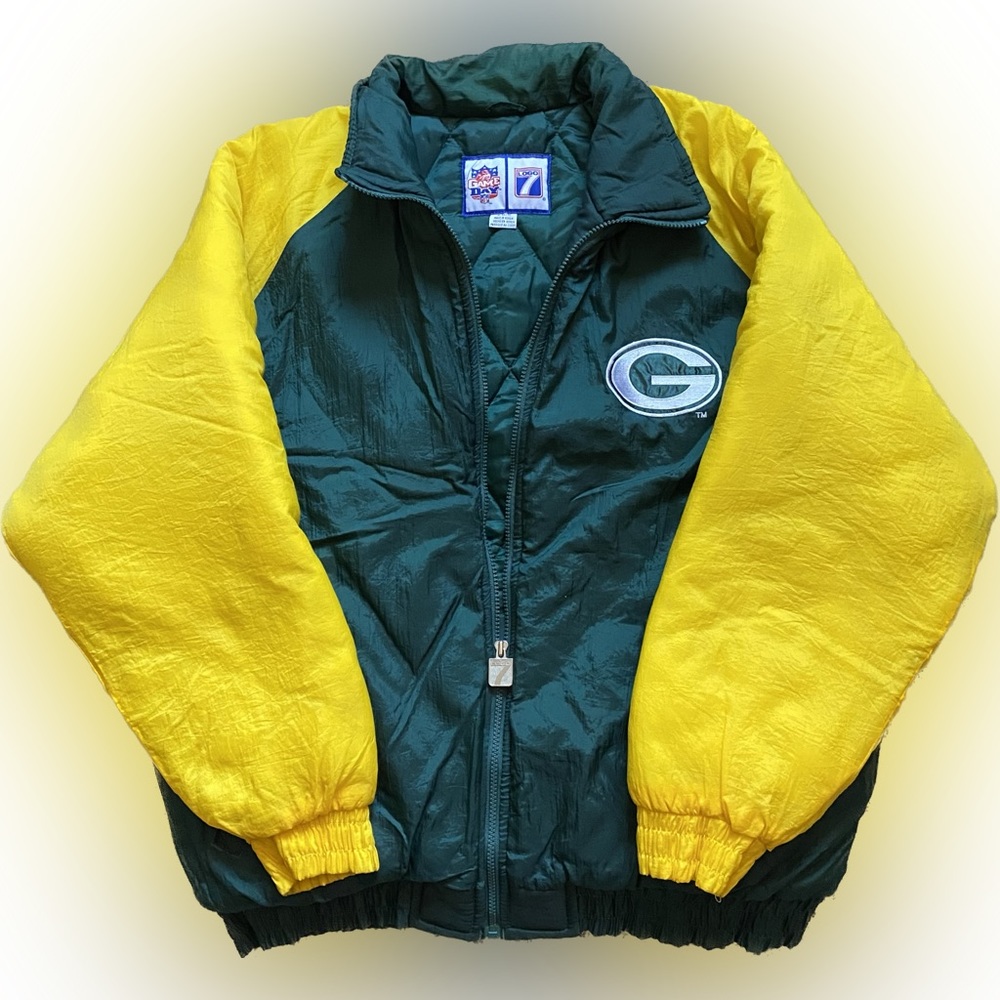 Logo 7 Green Bay Packers Retro Quilted Jacket